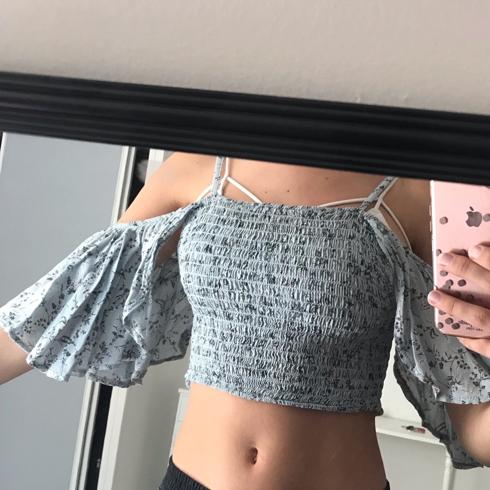 American Eagle Smocked Top